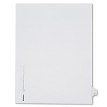 Avery Individual Legal Exhibit Dividers Allstate Style 3 Side Tab 8.5 x 11 inches Pack of 25 (8, 1