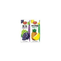 델몬트 파인애플+ 포도 드링크팩 190ml 각24팩(총48팩)