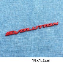 자동차엠블럼 이니셜 3D 크롬 도금 엠블럼 배지 데칼 스티커 1 개 Lancer 자동차 스타일링을 위한 로고 진, [03] 빨간