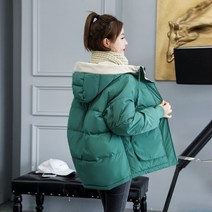 여성패딩 Orwindny 겨울 코트 2022 패션 겨울 재킷 면 파카 아웃웨어 후드