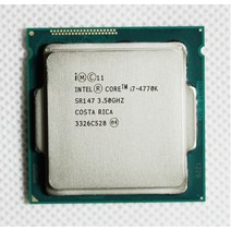 인텔 코어 i7 4770K SR147 3.5GHz 쿼드 코어 CPU 데스크탑 프로세서., 한개옵션0