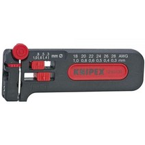 스트립퍼 와이어스트리퍼 KNIPEX 공구 - 정밀 미니 와이어 스트리퍼 18-28 AWG (1280100SB)