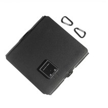 고성능 21W ETFE 접이식 태양 열 충전기 미국B 5V 휴대 보조베터리 전지 패널 가방 휴대용 방수 광 Pate, 01 Black