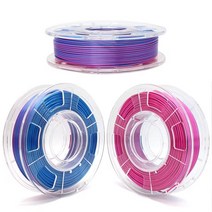 프라임3D필라멘트 실크 듀얼 칼라 PLA 1kg 1.75mm, 블루 / 로즈레드
