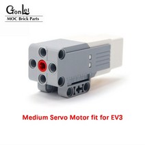 기술 EV3 마인드스톰 45544 45560 컬러 터치 자이로 초음파 센서 전자 부품 DIY 교육용 빌딩 블록 장난감, 02 Medium Servo Motor