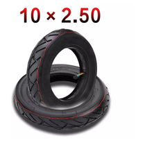 전동킥보드타이어 튜브리스 킥보드바퀴 튜브 부품 전기 스쿠터 액세서리 용 10x2.50 내부 외부 10 인치 공압, 내부 외부 타이어