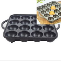 만물덕 타코야끼팬 16구 바나나틀 오븐판 국화빵틀 붕어빵팬 와플재료 빵만들기세트 베이킹도구세트 와플틀 제빵틀, 1개