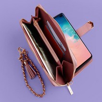 루리 LG G7 ThinQ 고급가죽 체인 스트랩 지갑형 다이어리 케이스