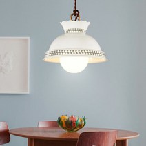 왕관도자기 1등 펜던트 LED 식탁등 북유럽 포인트 조명, 색상:왕관도자기 1등 펜던트