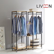 브린스1200 선반행거 드레스룸행거 조립식 시스템 튼튼한 행거 이동식 행가, 화이트