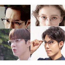 TR90 메탈 원형 블루라이트 차단 플랫 미러 시력보호 패션 안경테