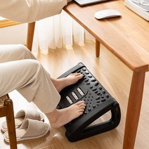 각도조절식 발받침대 풋스툴 사무실 책상 발받침대 풋레스트, 블랙