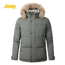 JEEP 지프 후드티 겨울 남성 후드 두꺼운 따뜻한 다운 재킷 아이더 패딩 숏패딩 남자 털 아이더남자롱패딩