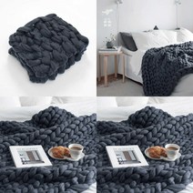 드리림 왕 손뜨개 담요 다크네이비 80X100CM 뜨개담요 뜨게블랑켓 손뜨게블랑켓