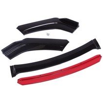 자동차 앞 범퍼 립 스플리터 다용도 스포일러 디퓨저 키트 Bmw E46 E90 F10 아우디 A3 A4 A5 A6 A8, 01 Gloss Black and Red