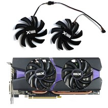 2PCS FDC10H12S9C DC 12V 0.45A 4Pin 85mm 사파이어 R9 270 280 280X 285 HD7850 7950 7970 그래픽 카드 팬, .금