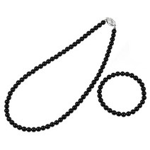 토르마린 6mm 부모님선물 목걸이 팔찌 세트 HSST-063