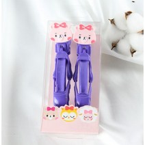 쪼야 썬클립 캐릭터 ver.미용실 집게핀 악어핀 헤어클립 헤어핀셋, 곰돌이 - 옐로우