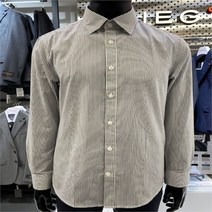 지이크F SH04 지이크 파렌하이트 21FW 스트라이프 스탠다드핏 셔츠 블랙 FDBAH5163
