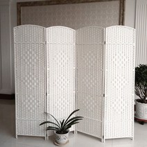 라탄파티션 원목 접이식 파티션 가림막 가벽 공간분리용 병풍, 높이1.5x폭0.4m 폐쇄형 (1짝, 최소 4짝 주문)
