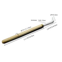 Crescent Knife Wood Carving Tool Deburring Trim Hook Clear Seam Scimitar Carpenter Hobbyist 1Pcs, 01 1 pcs