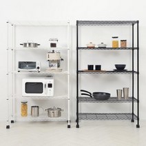 홈앤하우스 [홈앤하우스] 메탈랙 900 5단/다용도수납/정리/선반, 화이트