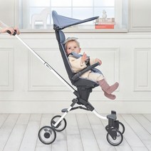조카선물추천 보조손잡이 접이식 초경량 양대면 유모차 유아유모차 3세 마주보기 산책, 스톤블루
