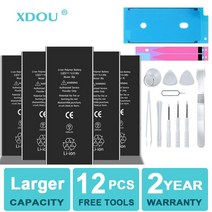 배터리 고용량 전화 iphone 호환5S 5 6S 6 7 8 Plus X SE SE2 XR XS 11 12 13 Mini Pro Max 교체 용 4 4S 도구, [07] For iphone 호환6 Plus