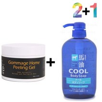 아하 바하 필링젤 연화제 살리실산 얼굴때 모공 30대, 고마쥐필링젤 2개_마유쿨샴푸(초록) 1개