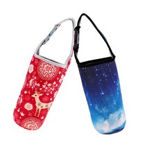 사이클링 낚시 커피 머그잔용 30온스 텀블러 캐리어 홀더 여행용 슬리브 2개, 스카이 레드, 6cmx16cmx26cm, 네오프렌