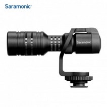Saramonic 단일지향성 DSRL카메라 스마트폰용 콘덴서 영상 마이크 Vmic Mini/BK, 단일옵션