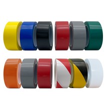 바닥 라인테이프 48mm X 30M 안전테이프 컷팅판매, 10) 황/흑(노랑/검정)