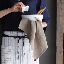 [바보사랑] 리노에리나 마농 리투아니아 린넨 키친크로스 베이지, 색상선택:샤프란옐로우, 상세 설명 참조