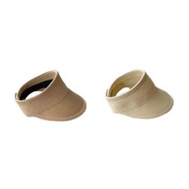 SUPER CREW 2개 1세트 밀짚 벨크로 썬캡 패션모자