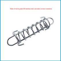 빌스테인 쇼바 2PC 해양 하드웨어 스테인레스 스틸 5mm 보트 앵커 도킹 계류 스프링 케이블 장력 개 타이, 한개옵션0, 한개옵션0