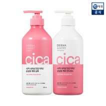 [애경] 더마앤모어 시카 너리싱 민감두피 손상모 케어 샴푸/컨디셔너 600ml, 상품명:세라마이드 샴푸 600ml