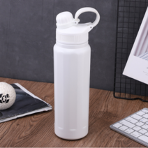 Tormays 대용량 스텐 보온보냉 빨대 텀블러, 840ml, 화이트