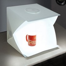 상품촬영 미니 조명 스튜디오 박스 LED조명 소품촬영 상세페이지 이미지촬영 사진관 흰색박스 중형, 중