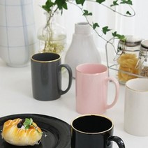 에일린 골드링 머그 일자형 유리컵 도자기 물컵:No1 6437ea, *CNS* 그레이, *CNS* 본상품선택