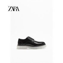 ZARA 클래식 키높이 로퍼 블랙 반투명 밑창 정장화 남성 구두 BQ3021627