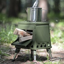 캠핑 화로대 불멍 그릴 화로 야외 캠핑용 불판 COODYSTOVE01 올리브그린 소형, 블랙 대형