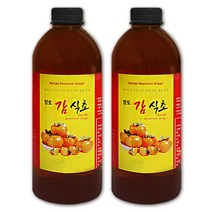 [향토농산] 파인애플식초 감식초 바나나 식초 자연발효식초1000ml, 03.감식초 1000ml×2개, 2개, 1000ml