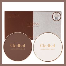 끌레드벨 콜라겐 커버 쿠션팩트 21호 1+1 기획세트 (브라운+화이트) 자외선차단쿠션 주름개선쿠션팩트 미백쿠션팩트 저분자콜라겐 피부생기 파운데이션쿠션 파운데이션팩트 엄마쿠션팩트