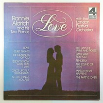 (중고LP) 경음악/ RONNIE ALDRICH & HIS TWO PIANOS WITH THE LONDON FESTIVAL ORCHESTRA/ LOVE 1977/자켓음반상태 AA
