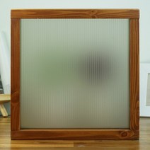 유리키스 프리미엄 사틴 줄무늬유리 맞춤제작 중문 창문 파티션, 스트라이프 브론즈 긴 쪽 방향