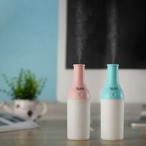 USB 무드등 미니보틀 사무실 가습기, 01 미니 보틀 가습기-블루