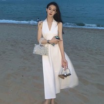 유럽여행원피스 리조트룩 휴양지 보헤미안 롱 샬랄라