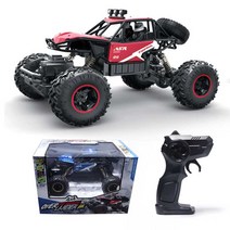 어린이RC카 오프로드 메탈 오버랜더 주니어 무선조종자동차 충전용 2.4GHz, 레드