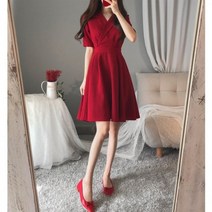 여름 하객원피스 빅사이즈 랩원피스