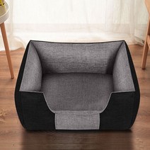 [당일발송]5H펫 강아지 린넨 럭셔리방석 방석, 그레이